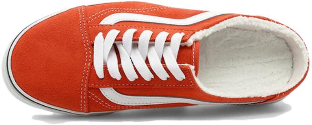 Vans Suede Sherpa Old Skool Mule Skate Sneakers 'Red White' VN0A4P3Y5FL Order Vans Suede Sherpa Old Skool Mule Skate Sneakers 'Red White' VN0A4P3Y5FL