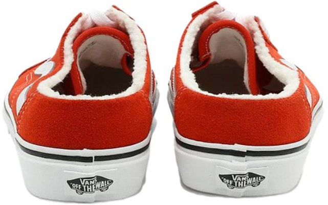 Vans Suede Sherpa Old Skool Mule Skate Sneakers 'Red White' VN0A4P3Y5FL Lookbook Vans Suede Sherpa Old Skool Mule Skate Sneakers 'Red White' VN0A4P3Y5FL