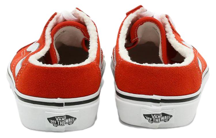 Lookbook Vans 绒面羊毛Old Skool Mule滑板鞋'红白' VN0A4P3Y5FL