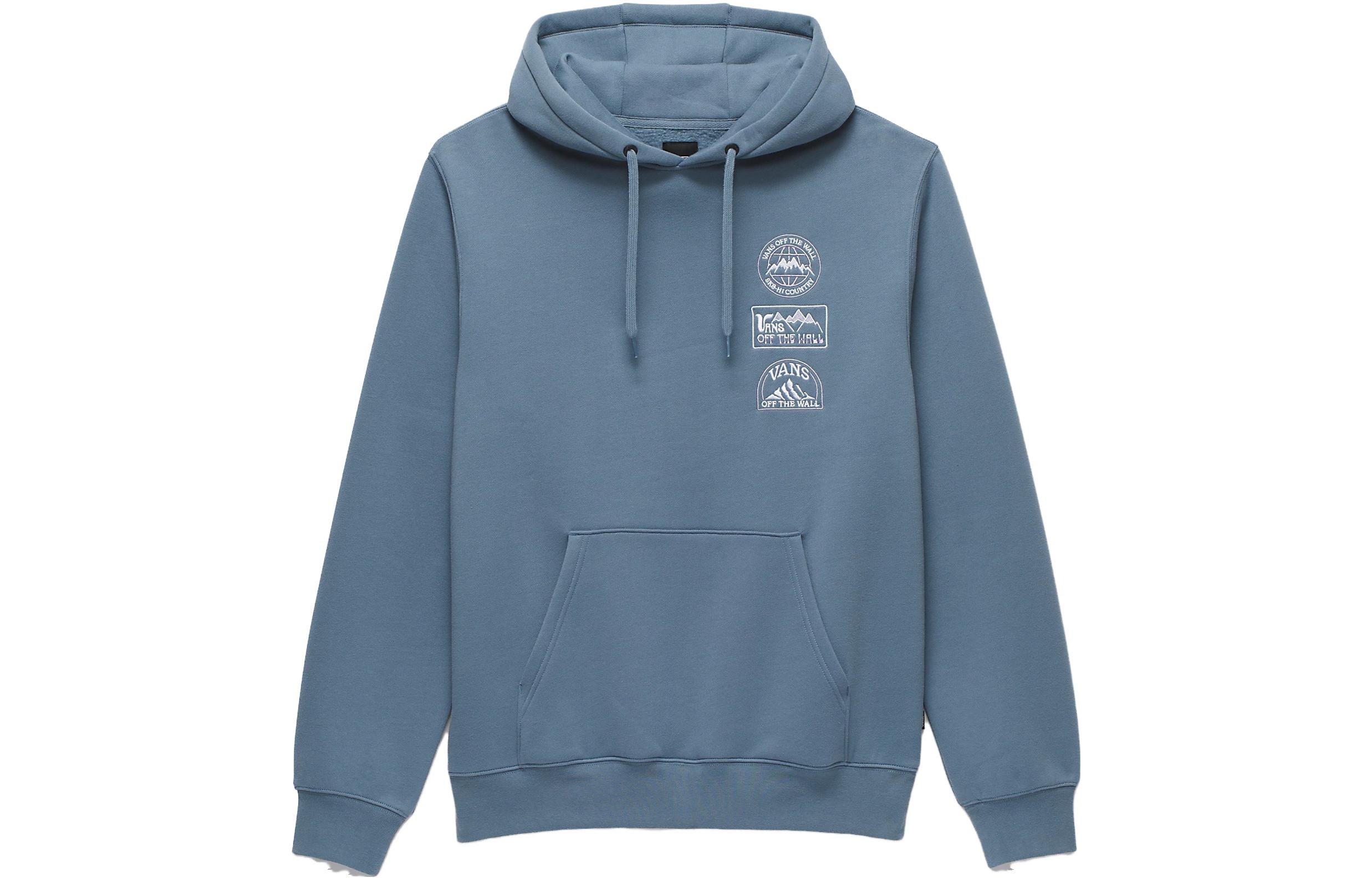 Vans Sun Peak Light Blue Hoodie Letter Print Long Sleeve Pullover VN000ABBHKC