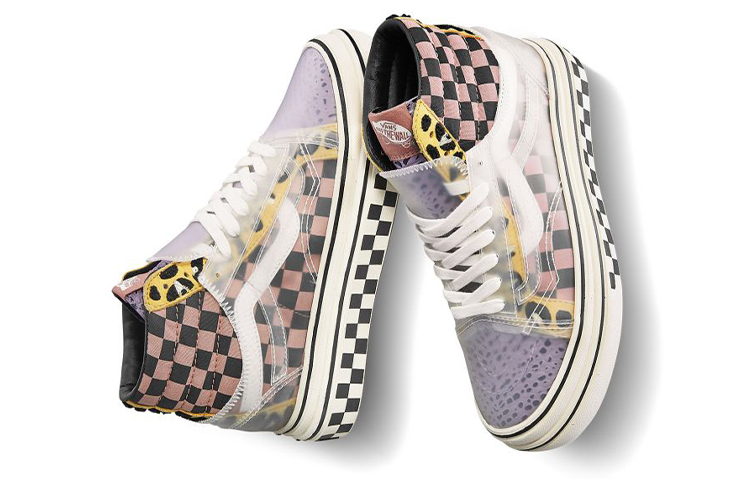 Lookbook Vans Super Comfycush Skool Damier Noir/Rose VN0A4UVM26I