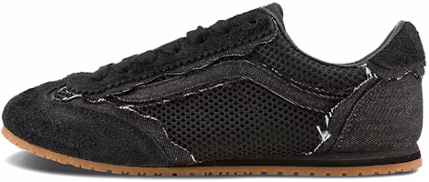 Vans Super Lowpro Frayed Low-Top Skate Shoes Black Comfortable Thin Sole VN000EFQCJK Vans Super Lowpro Frayed Low-Top Skate Shoes Black Comfortable Thin Sole VN000EFQCJK