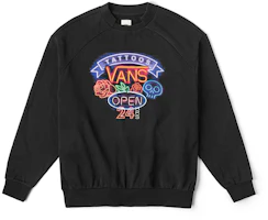 Vans Sweet Cool Graphic Pullover Crewneck Sweatshirt Black VN000KCEBLK Vans Sweet Cool Graphic Pullover Crewneck Sweatshirt Black VN000KCEBLK