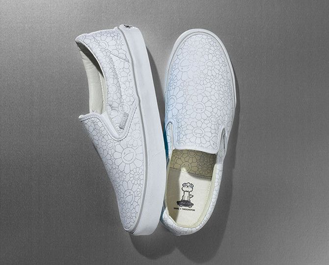 Lookbook Vans Takashi Murakami Classic Slip-On LX ''Zilveren Bloem'' 0ZSIGQE