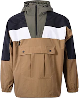 Vans Tan Half-Zip Pullover Patchwork Casual Woven Jacket VN0A54IVDZ9 Vans Tan Half-Zip Pullover Patchwork Casual Woven Jacket VN0A54IVDZ9