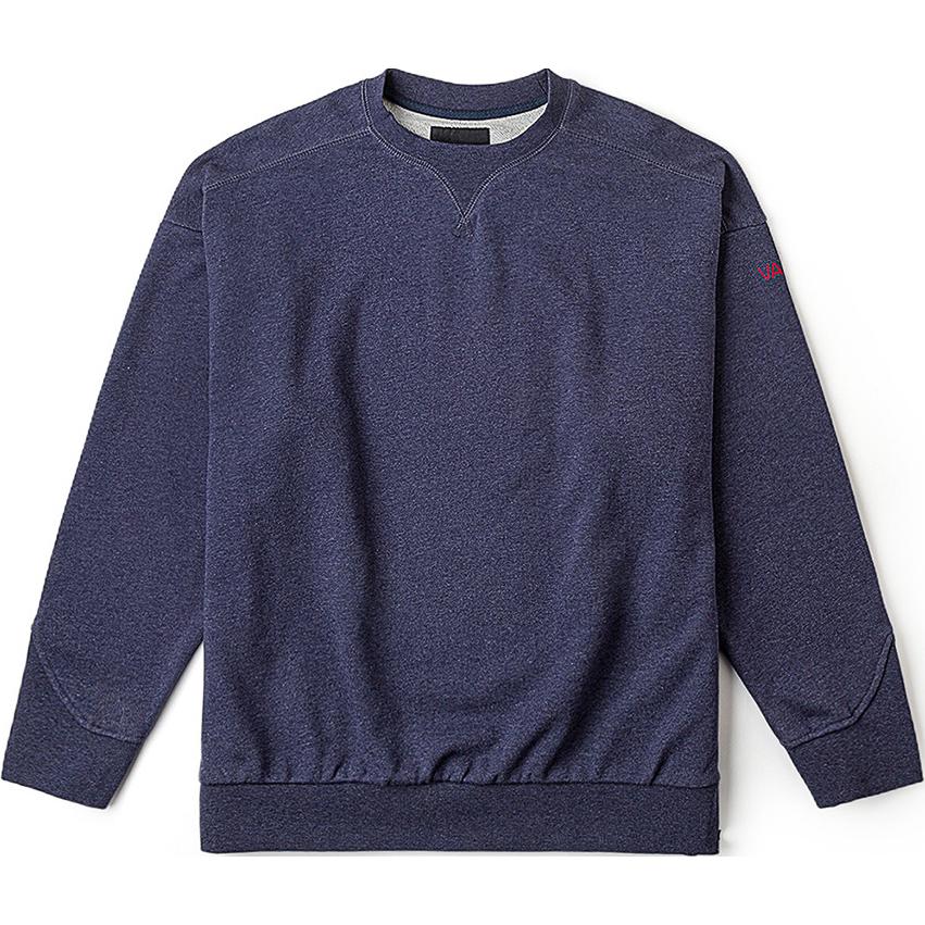 Vans TDC Crewneck Pullover Oversized Long-Sleeve Sweatshirt Navy Unisex VN000H2M7UP