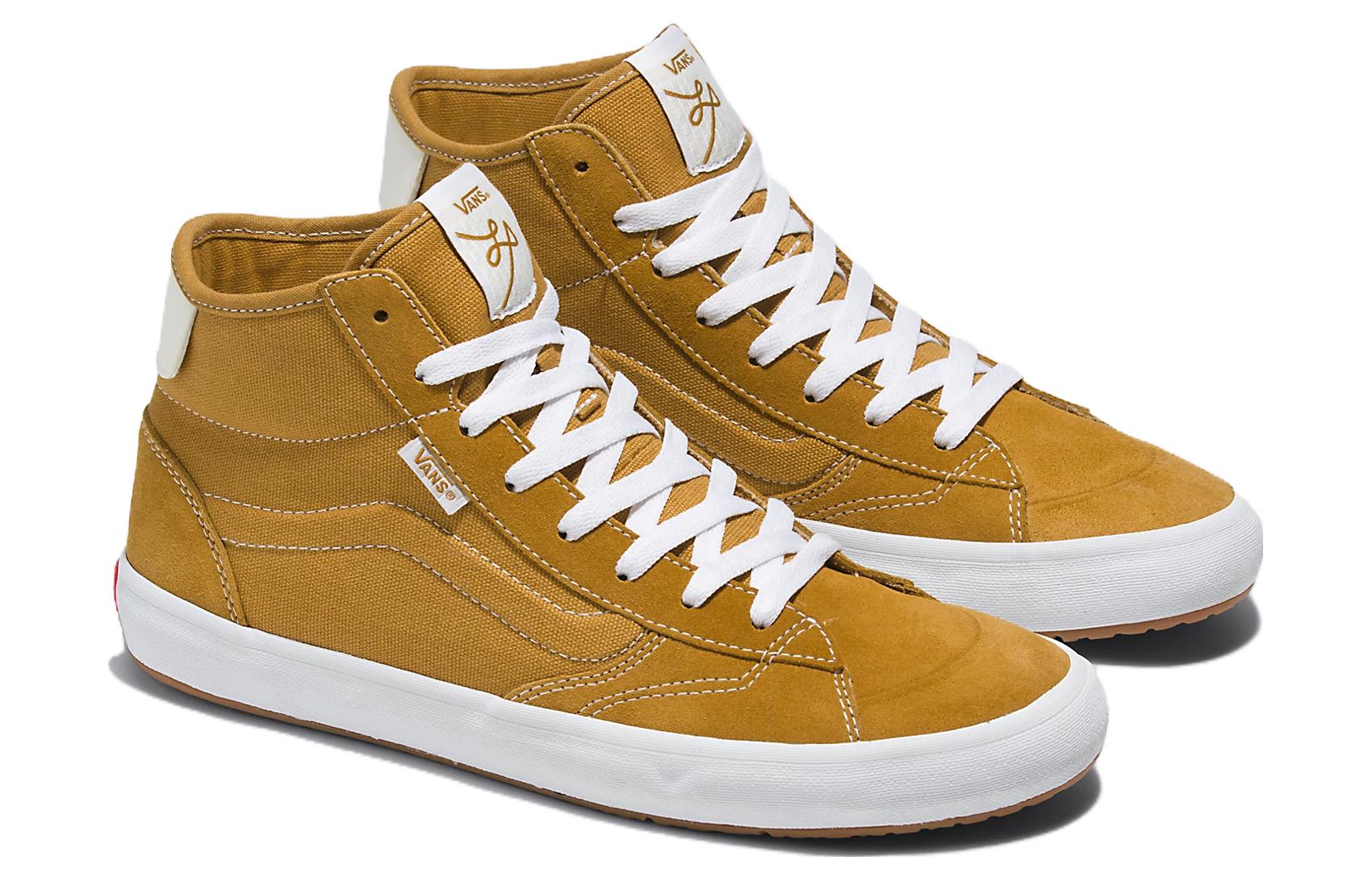 Order Vans The Lizzie 舒適 耐磨輕巧防滑 高筒 滑板鞋 男女皆宜 黃色