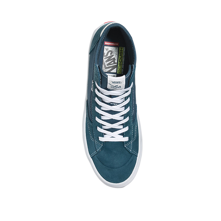 Lookbook Vans The Lizzie 潮流休閒 防滑耐磨 高幫 板鞋 男女同款 藍白