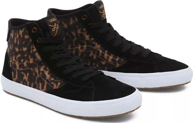 LIZZIE x Vans 潮流休閒 防滑耐磨 高筒 滑板鞋 男女同款 黑棕 Shop LIZZIE x Vans 潮流休閒 防滑耐磨 高筒 滑板鞋 男女同款 黑棕