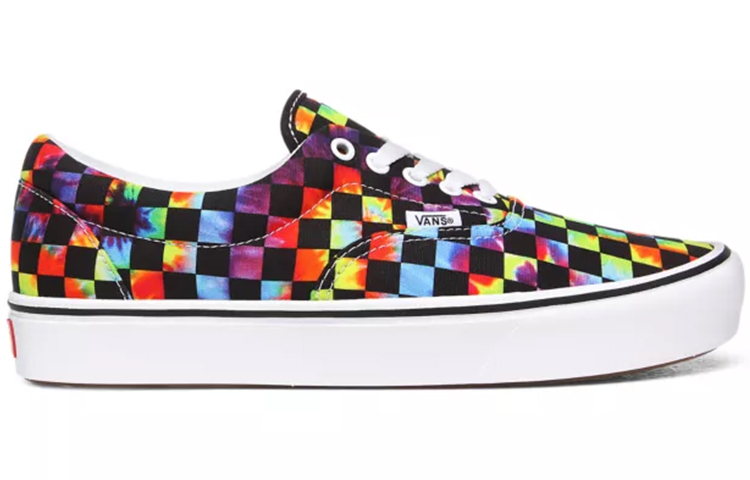 Order Vans Tie-Dye Checker Comfycush Era Ruitjes Multi-Color Sneakers VN0A3WM9WWU