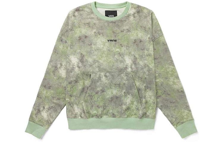 Vans Tie-Dye Loose Fit Crewneck Sweatshirt Unisex Light Green VN0A5H8UYAN