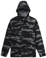 Vans Tiger Camo Hooded Jacket in Black VN0A36JLXGS Vans Tiger Camo Hooded Jacket in Black VN0A36JLXGS
