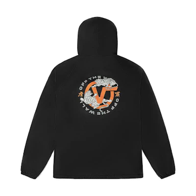 Vans Tiger Print Lightweight Zip Hoodie Jacket Unisex Black VN0002BNBLK