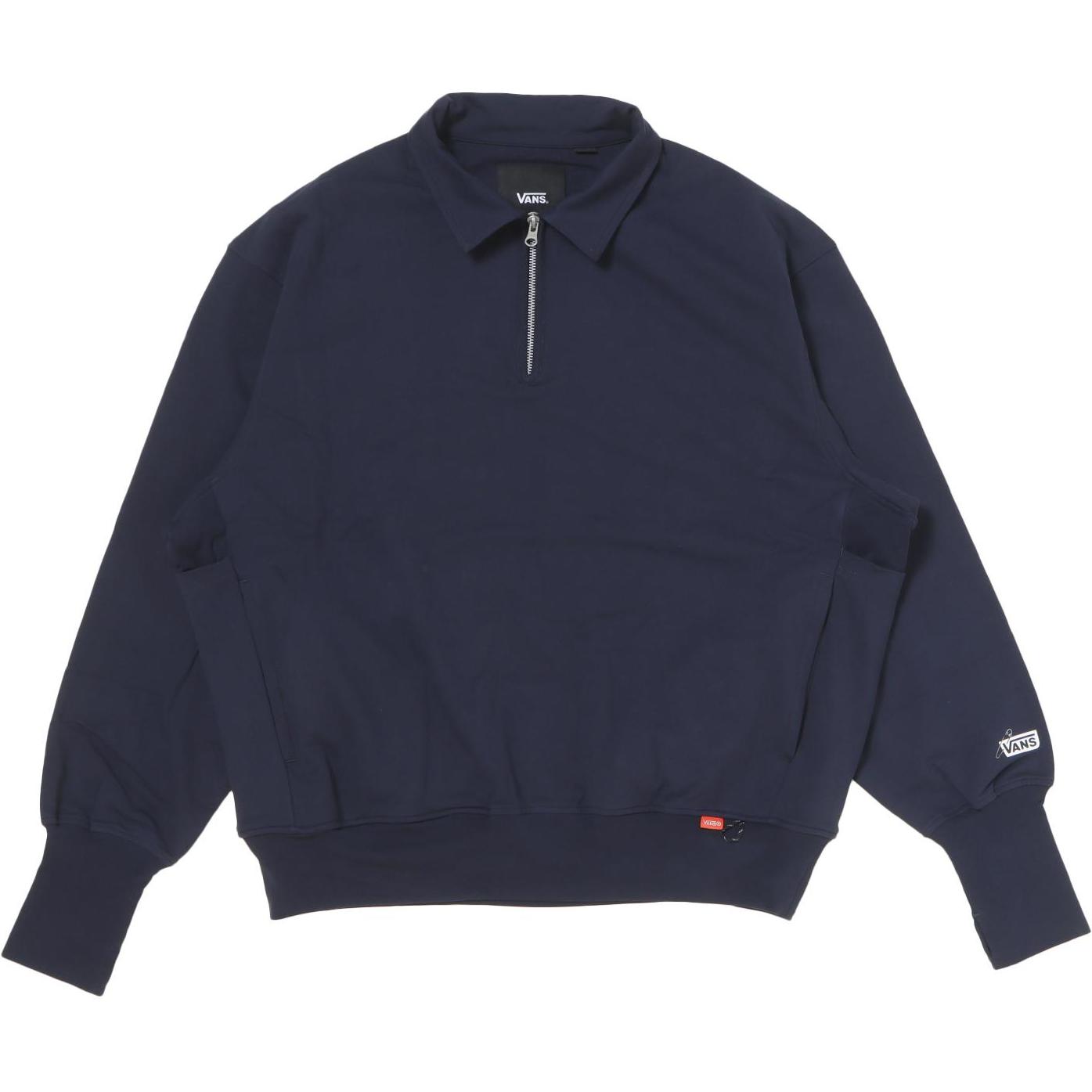 Vans Tokyo Design Collective Navy Half-Zip Pullover Unisex Sweatshirt FW24 VN000KF3BO6