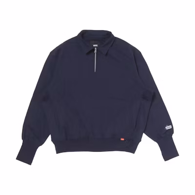 Vans Tokyo Design Collective Navy Half-Zip Pullover Unisex Sweatshirt FW24 VN000KF3BO6