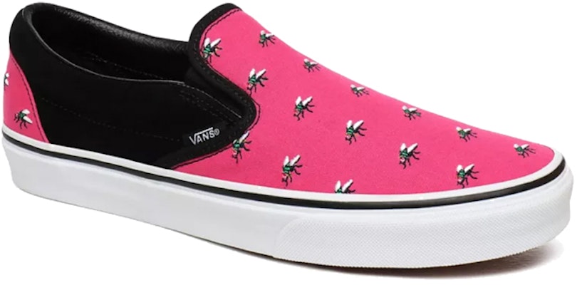 Vans Trap Fly Kasut Slip-on Klasik Rose Merah VN0A4U38WVJ Shop Vans Trap Fly Kasut Slip-on Klasik Rose Merah VN0A4U38WVJ