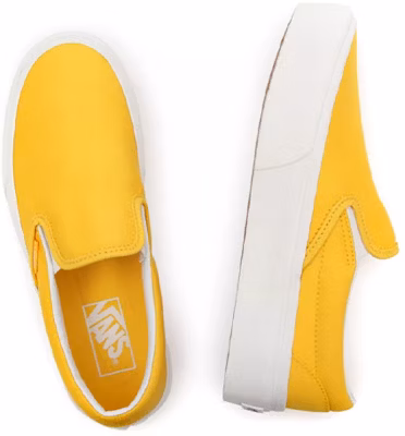 Vans Twill Slip-On Plataforma Baja Amarillos VN0A5KXBB10 Shop Vans Twill Slip-On Plataforma Baja Amarillos VN0A5KXBB10