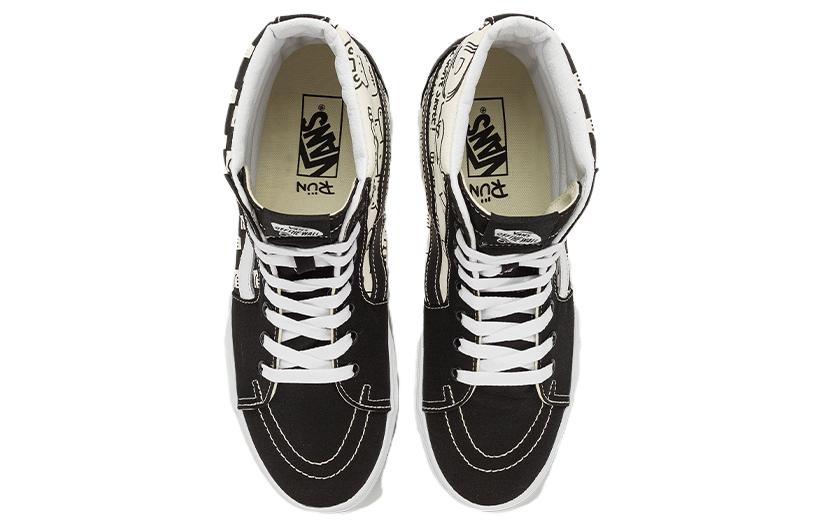 Lookbook Vans UA SK8-Hi 38 DX '黑白' 高帮板鞋 VN0005U9BPR