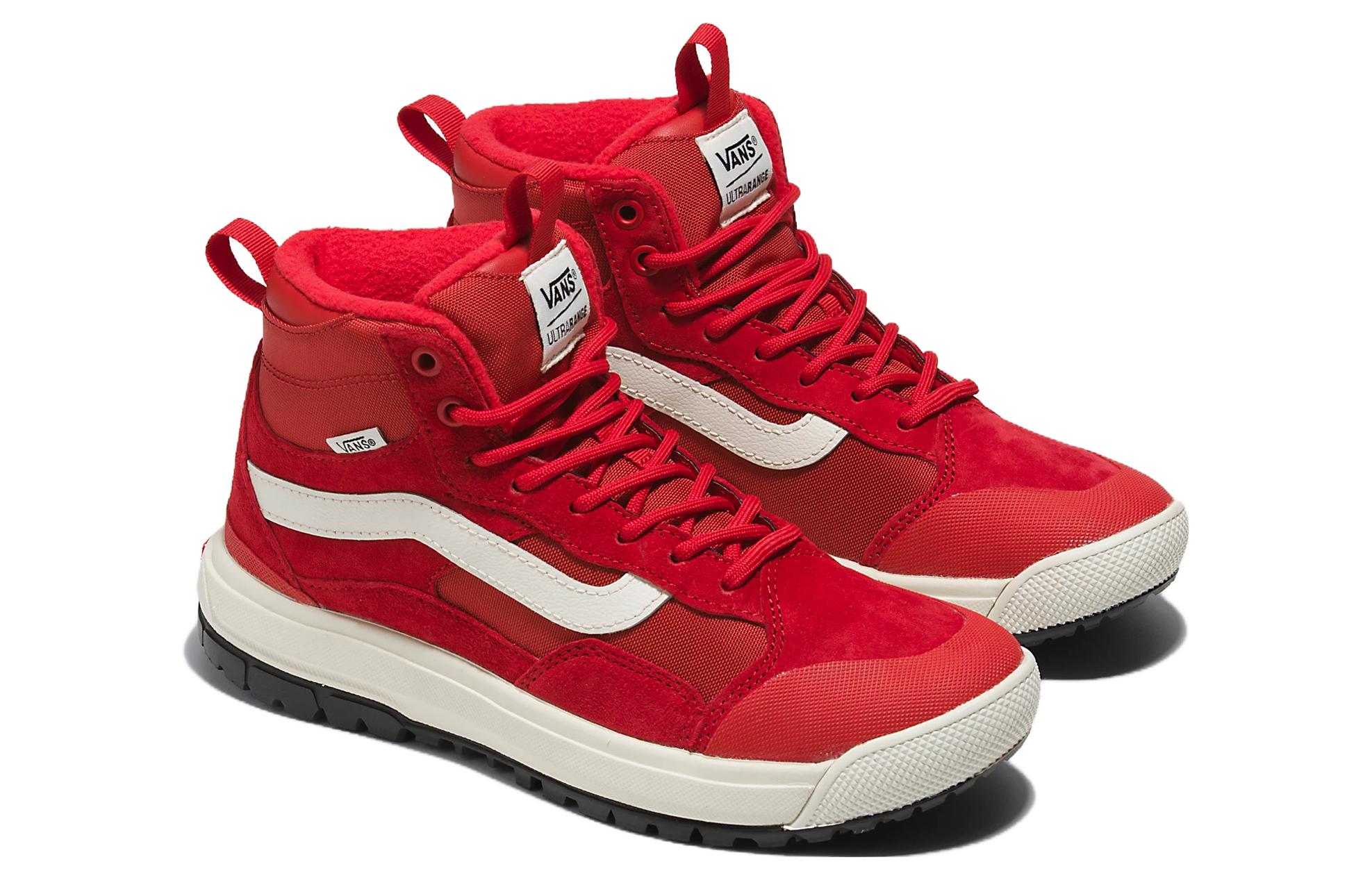 Order Vans UltraRange 舒適 防滑耐磨 高筒 滑板鞋 男女皆宜 紅色