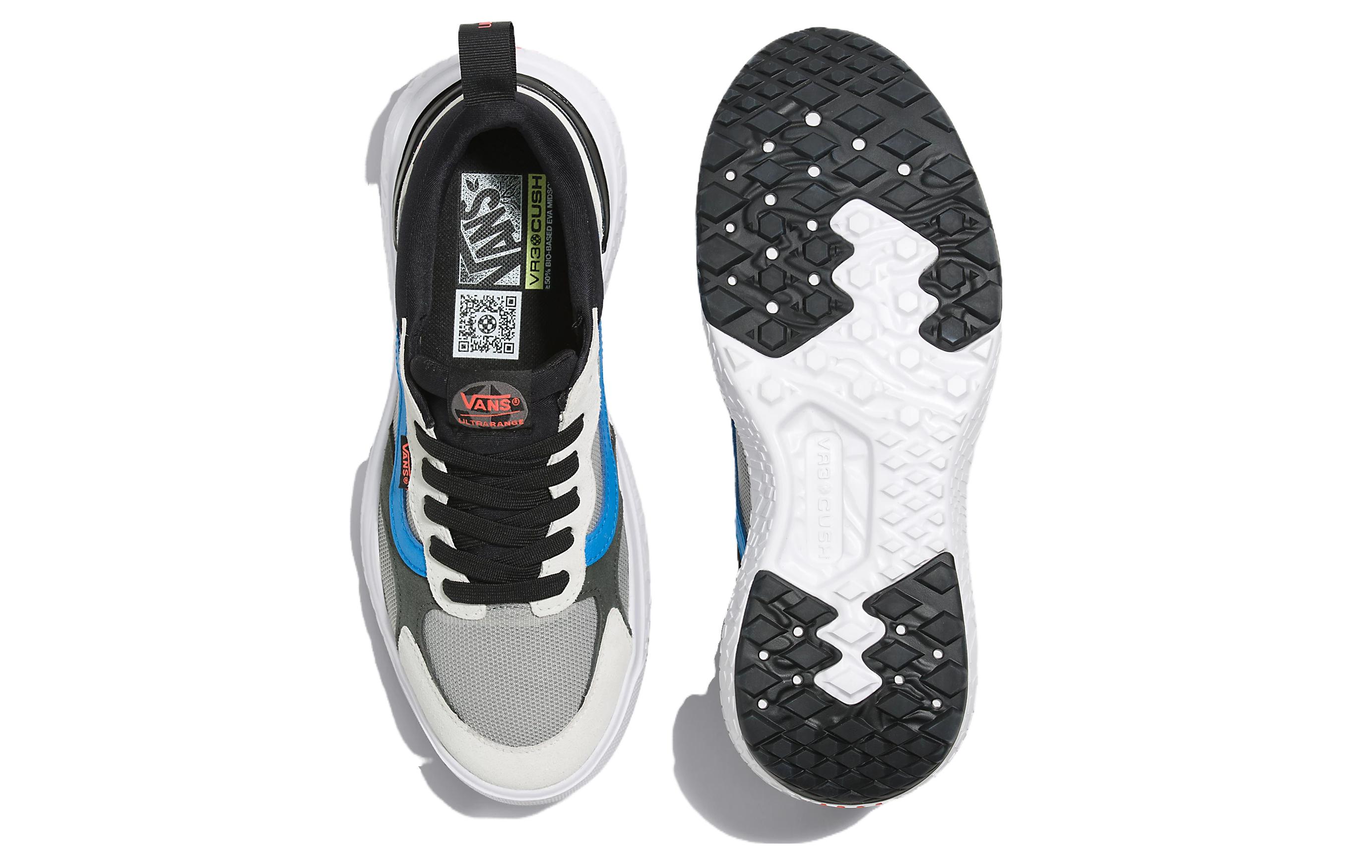 Shop Vans UltraRange 舒適 耐磨防水 低筒 滑板鞋 男女通用 灰白色