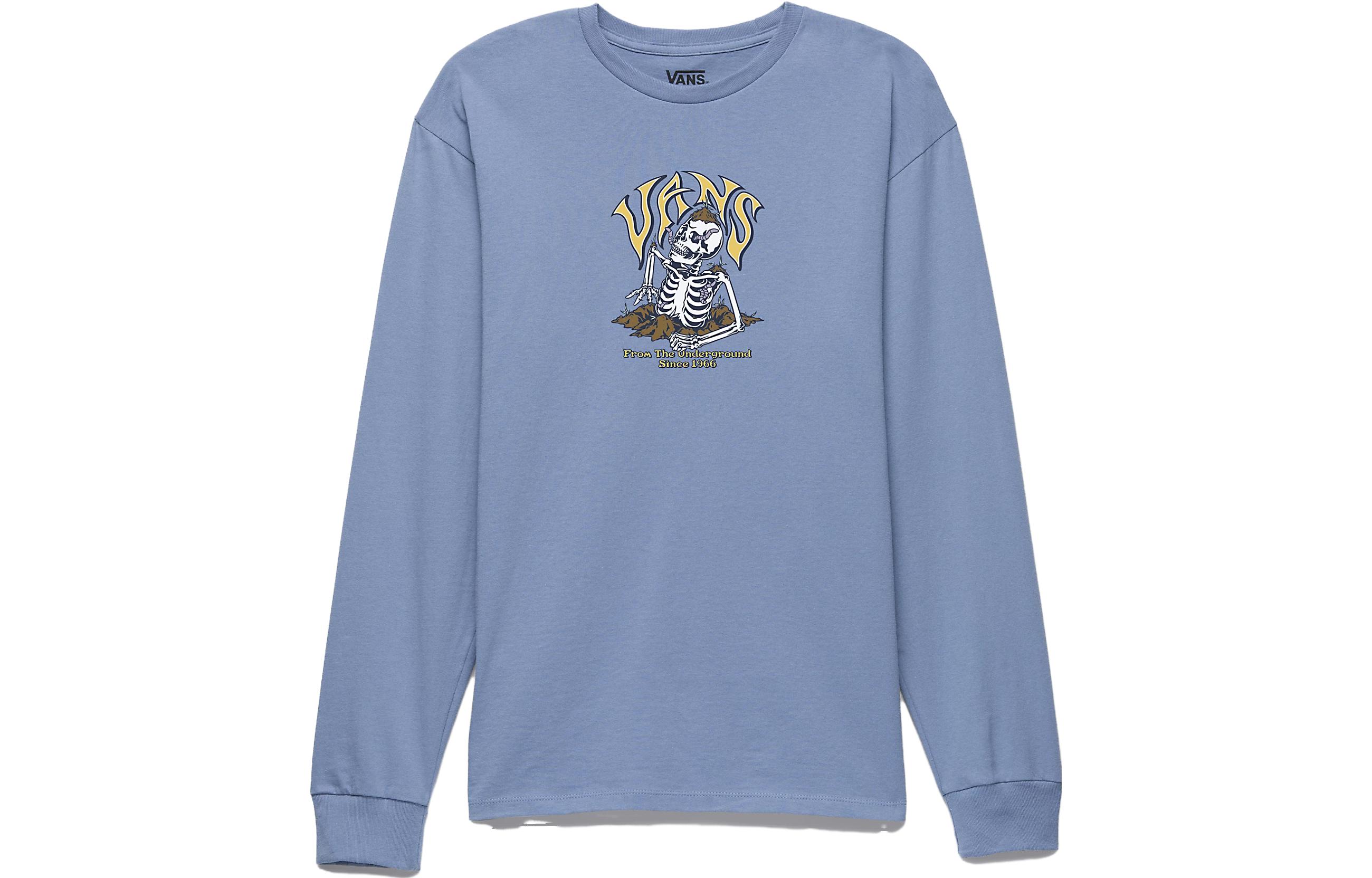 Vans Underground Skull Letter Hoodie Blue - VN000K4WKJ7