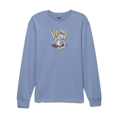 Vans Underground Skull Letter Hoodie Blue - VN000K4WKJ7