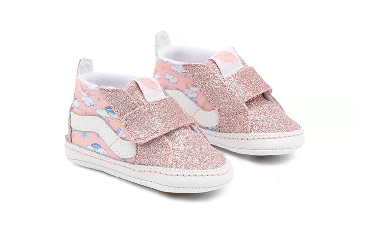 Lookbook Vans Unicorn Sleigh SK8-HI Crib 'Merah Muda Biru' VN0A346P7TB