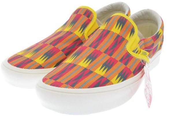 Vans UNION x Comfycush Slip-On 'Merah Kuning' VN0A45KUT4P Order Vans UNION x Comfycush Slip-On 'Merah Kuning' VN0A45KUT4P