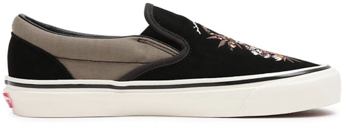 Vans Unisex Anaheim Factory Classic Slip-On 98 DX Sneakers Black/Yellow VN0A3JEX9R8 Order Vans Unisex Anaheim Factory Classic Slip-On 98 DX Sneakers Black/Yellow VN0A3JEX9R8