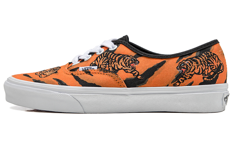 Vans Unisex Authentic Low-Top Sneakers Black/Orange VN0A5KRDORA