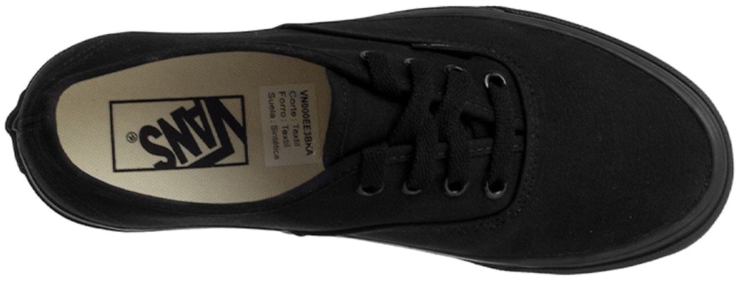 Vans Unisex Authentic Zapatillas Negras VNOOOEE3BKA Shop Vans Unisex Authentic Zapatillas Negras VNOOOEE3BKA