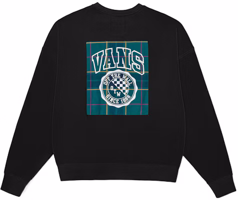 Vans 男女同款黑色长袖圆领刺绣标志卫衣 VN0A7YGQBLK Buy Vans 男女同款黑色长袖圆领刺绣标志卫衣 VN0A7YGQBLK