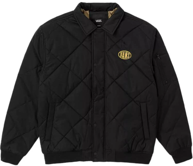 vans-unisex-black-long-sleeve-casual-comfort-jacket-with-collar-vn-000-hncblk