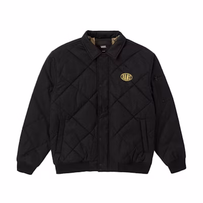 Vans Unisex Black Long Sleeve Casual Comfort Jacket with Collar VN000HNCBLK