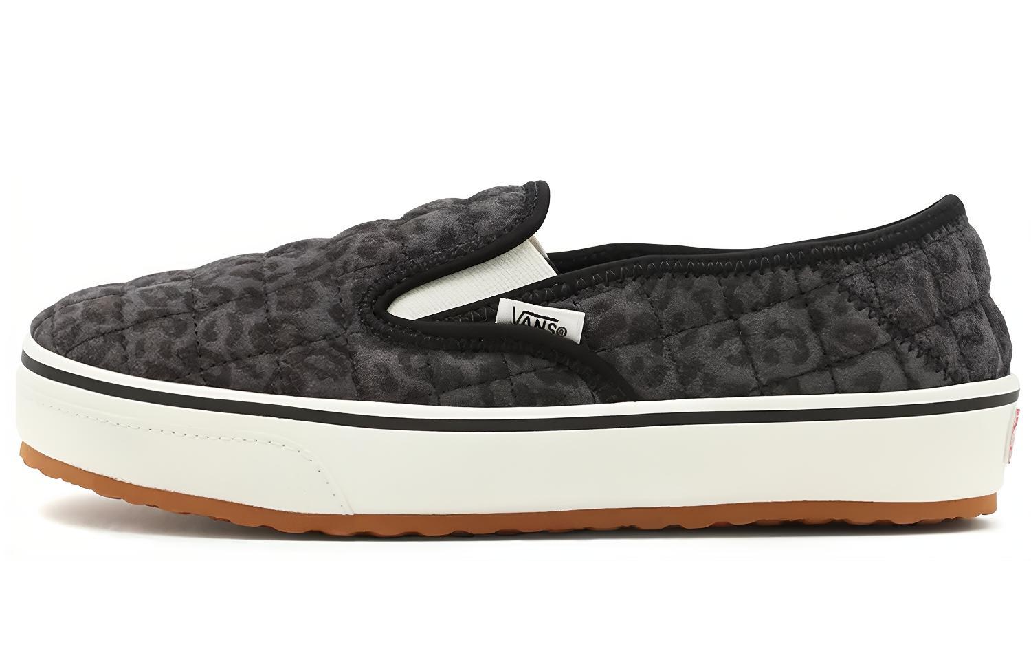 Vans Unisex Cheetah Slip-Er 2 Low-Top Sneakers Black/White VN0A4UWOA68