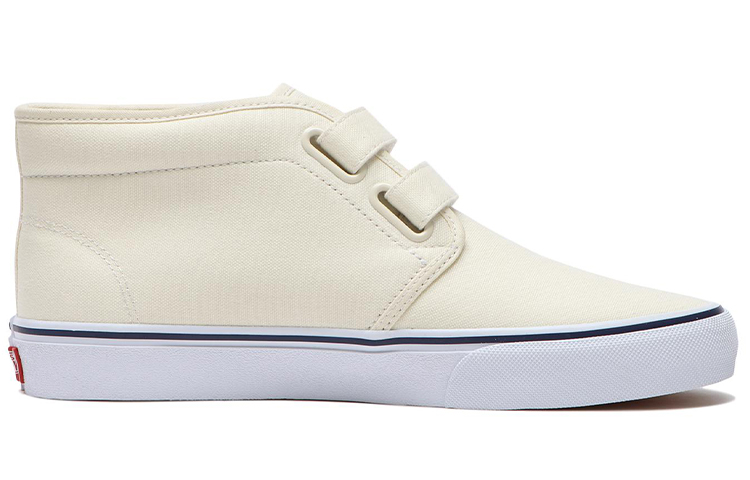 Order Vans Unisexe Chukka EZ Baskets Mi-Montantes à Velcro Blanches 6124190002013