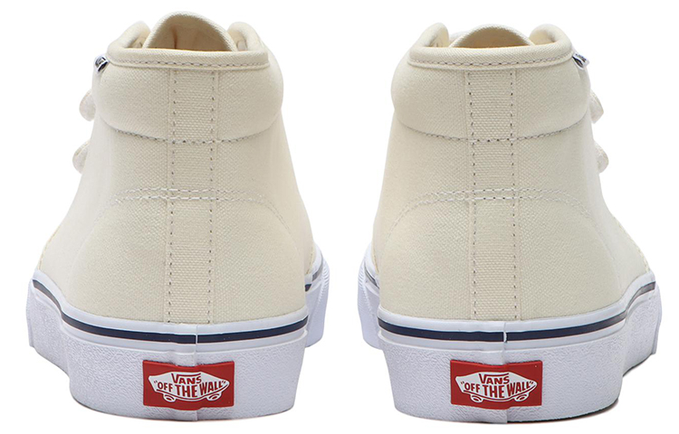 Purchase Vans Unisexe Chukka EZ Baskets Mi-Montantes à Velcro Blanches 6124190002013