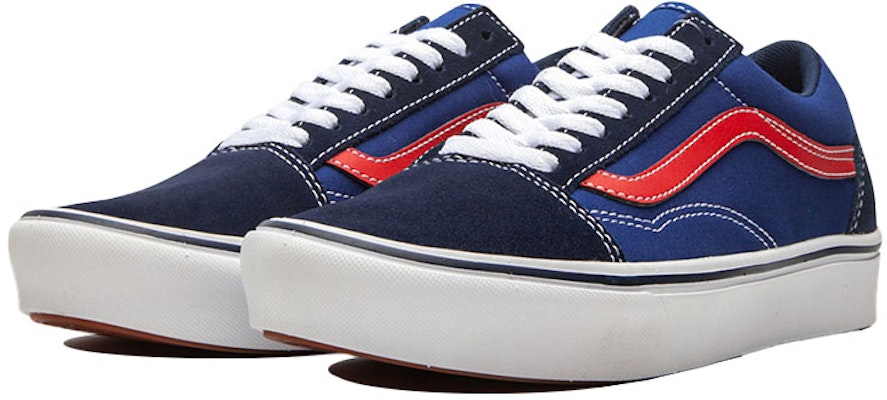 Vans Unisex Comfycush Old Skool Low-Top Sneakers Blue/Red VN0A3WMA1RP Order Vans Unisex Comfycush Old Skool Low-Top Sneakers Blue/Red VN0A3WMA1RP