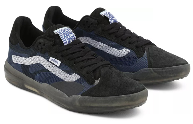 Lookbook 반스 유니섹스 듀스 에브던트 얼티밋와플 로우탑 스니커즈 블루/블랙 VN0A5DY78B2 VN0A5DY78B2