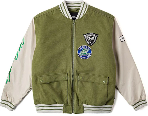 Vans 中性時尚軟料休閒外套 灰綠色 VN000KCVZBF Order Vans 中性時尚軟料休閒外套 灰綠色 VN000KCVZBF