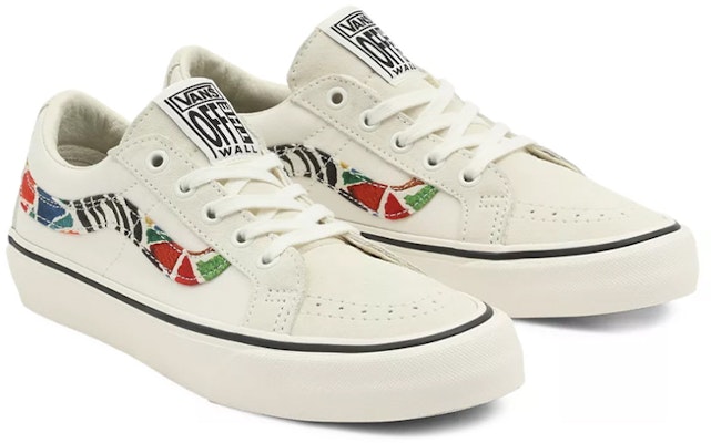 Vans Unisex Hanna Scott Sk8-low Reissue Sf Sneakers Multi-color 'White Red Green' VN0A4UWIA61 Shop Vans Unisex Hanna Scott Sk8-low Reissue Sf Sneakers Multi-color 'White Red Green' VN0A4UWIA61