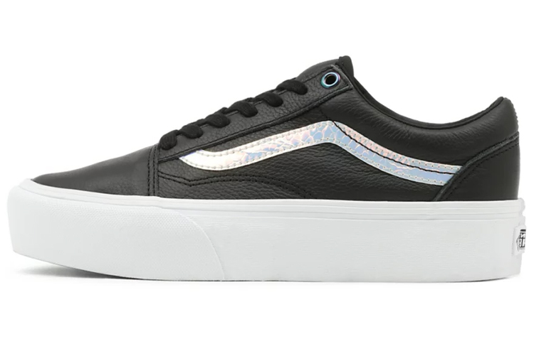 Vans Unisex Holo Sidestripe Old Skool Platform Sneakers Black/White VN0A5KRG98E