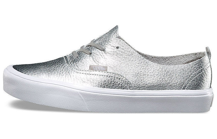 Vans Unisex Leather Authentic Decon Sneakers Silver VN0A38ERN5K