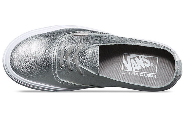 Shop Vans Unisex Sneakers Authentic Decon in Pelle Argento. VN0A38ERN5K