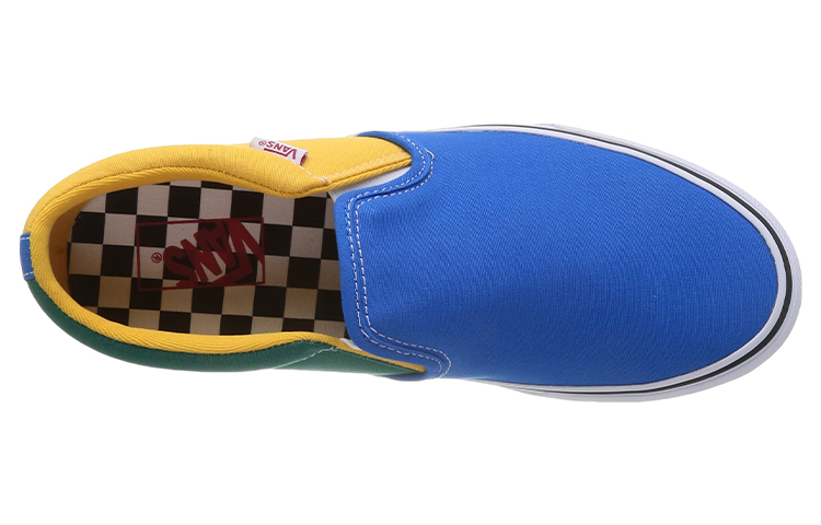 Lookbook ヴァンズ ローカットスニーカー 青/黄 VN000SEQ9AV