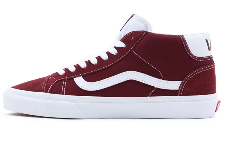 Vans Unisex Mid Skool 37 Sneakers Deep-Wine Wine Red VN0A3TKF5U7