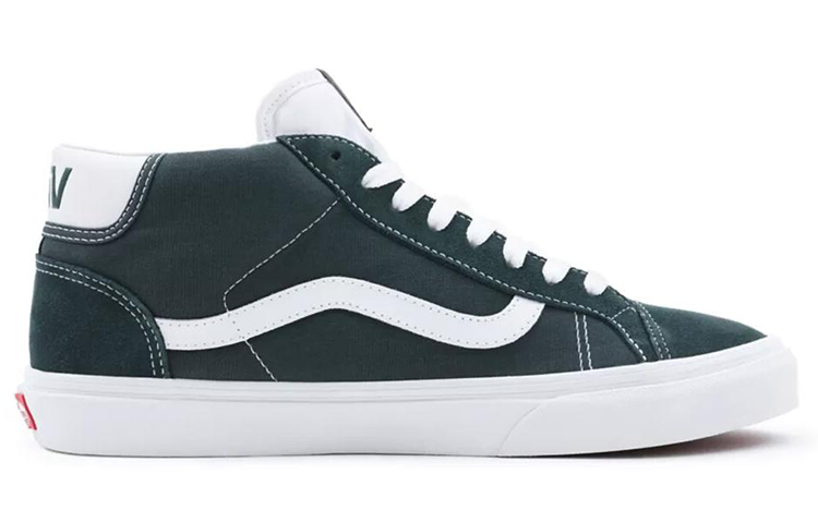 Order Vans Mid Skool 37 輕便舒適滑板鞋 綠白 男女通款