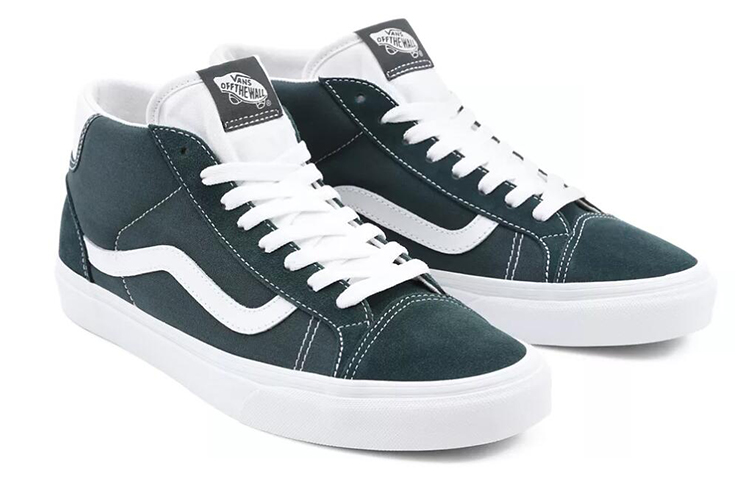 Lookbook Vans Mid Skool 37 輕便舒適滑板鞋 綠白 男女通款