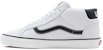 Vans Unisex Mid Skool 37 Sneakers Putih/Hitam VN0A3TKF693