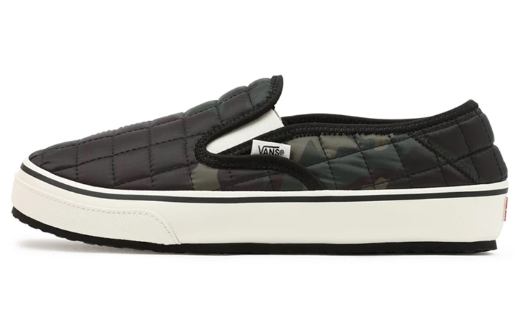 Vans Unisex Nylon Slip-Er 2 Low-Top Sneakers Black/White VN0A4UWO8KC